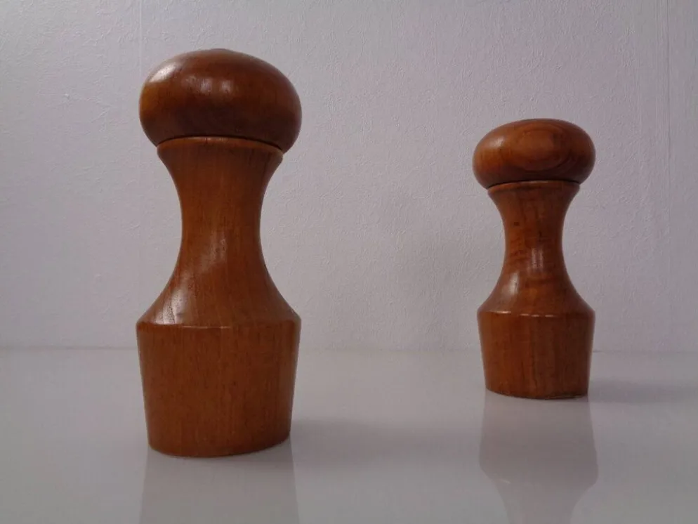 Mid-Century Teak Salt Shaker and Pepper Mill by Zassenhaus, 1960s, Set of 2