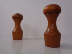 Mid-Century Teak Salt Shaker and Pepper Mill by Zassenhaus, 1960s, Set of 2