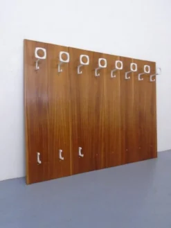 Mid-Century Walnut Wall Unit, 1960s, Set of 8