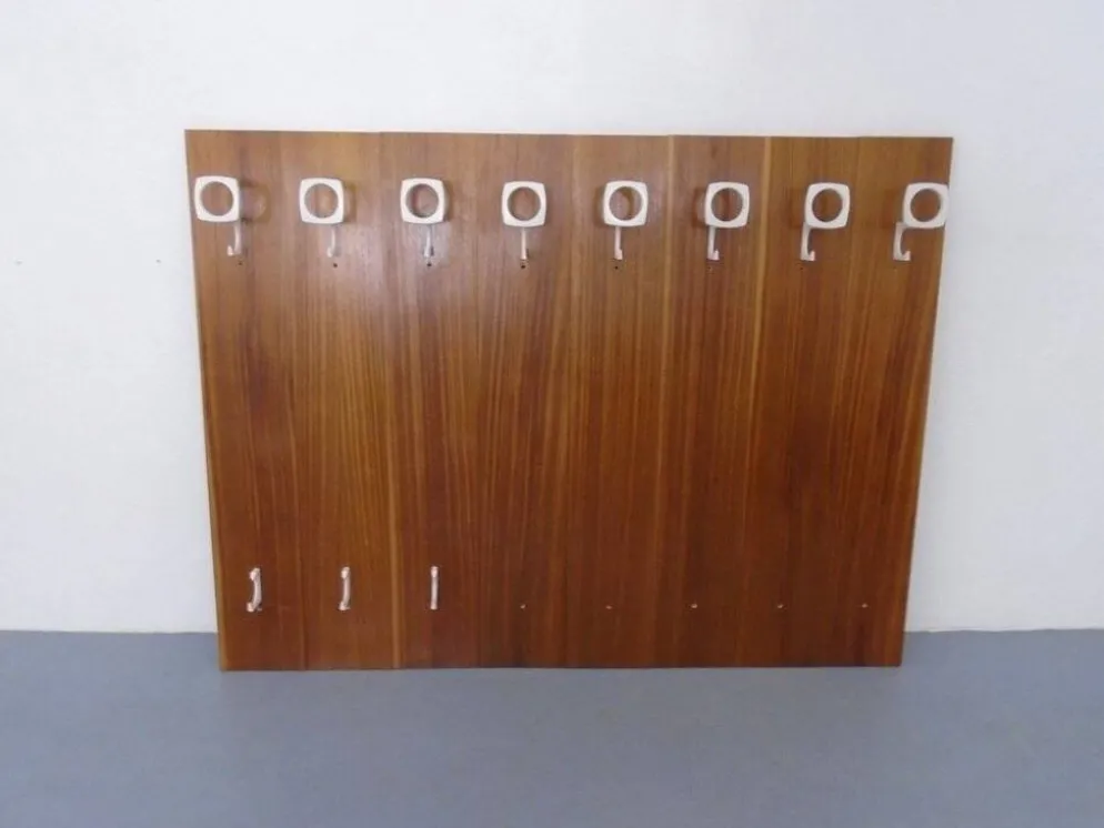 Mid-Century Walnut Wall Unit, 1960s, Set of 8