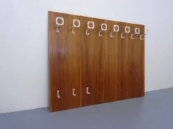 Mid-Century Walnut Wall Unit, 1960s, Set of 8