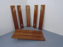 Mid-Century Walnut Wall Unit, 1960s, Set of 8