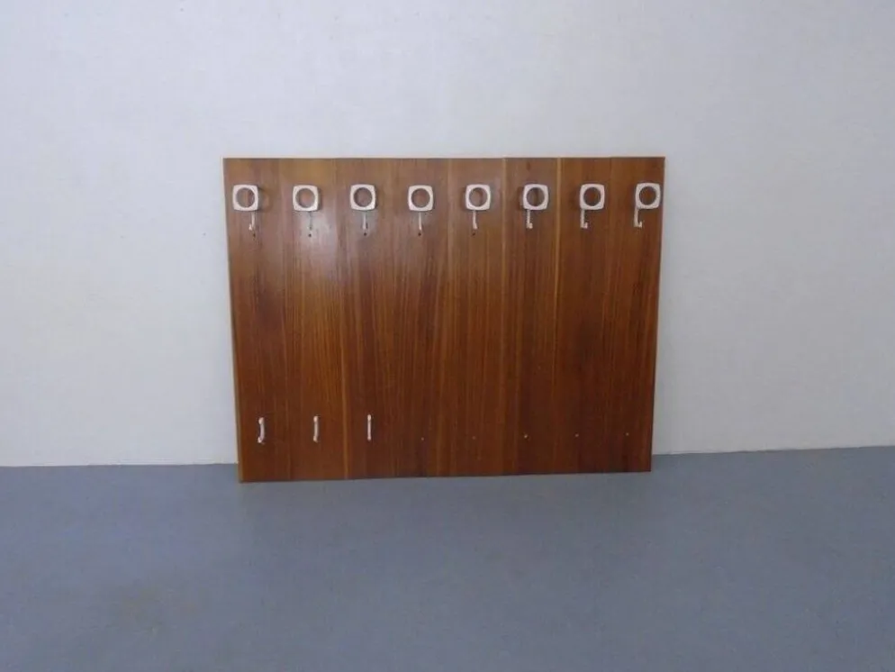 Mid-Century Walnut Wall Unit, 1960s, Set of 8