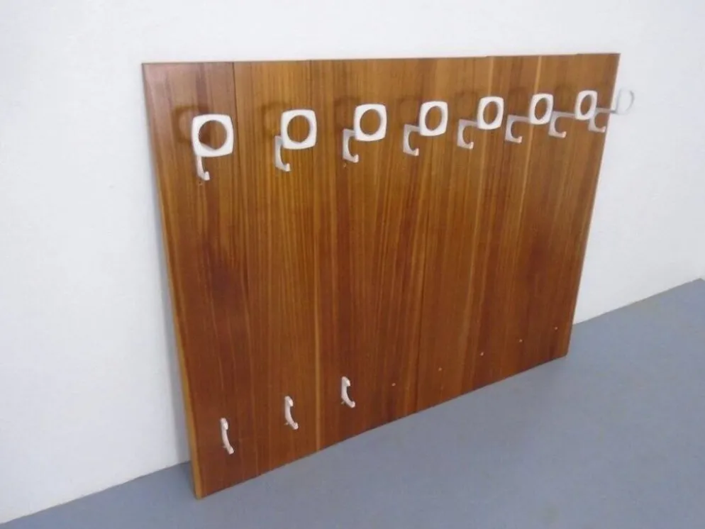 Mid-Century Walnut Wall Unit, 1960s, Set of 8