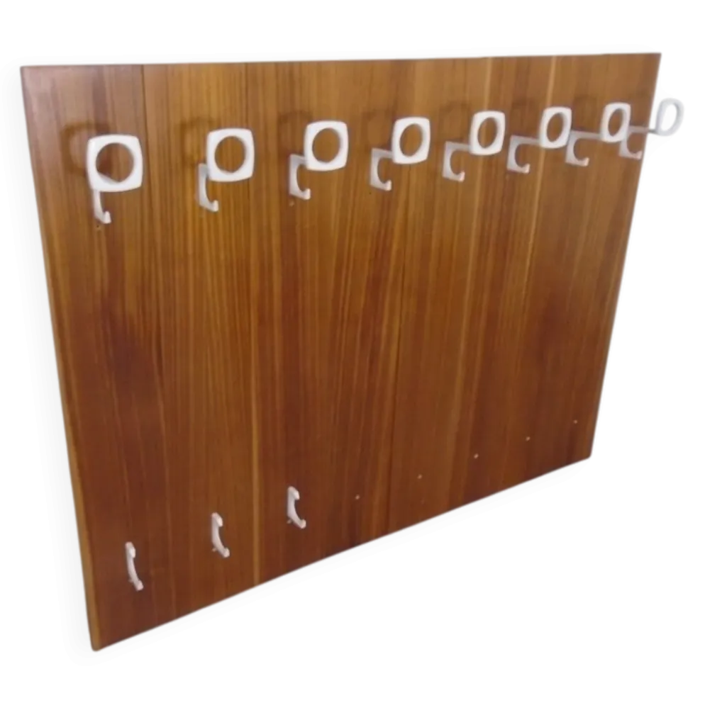 Mid-Century Walnut Wall Unit, 1960s, Set of 8