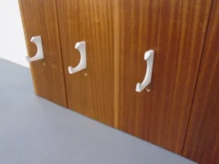 Mid-Century Walnut Wall Unit, 1960s, Set of 8