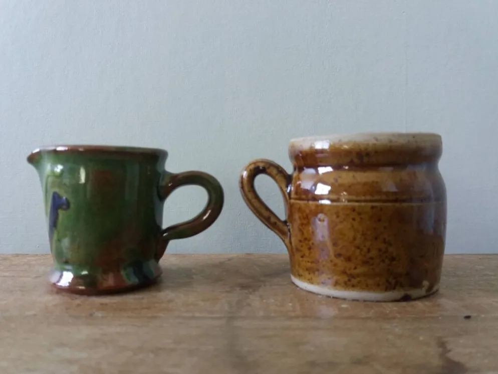 Miniatures en céramique, pot et pichet