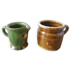 Miniatures en céramique, pot et pichet