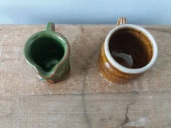 Miniatures en céramique, pot et pichet