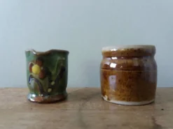 Miniatures en céramique, pot et pichet