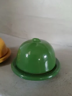 2 mini beurriers en céramique