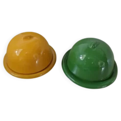 2 mini beurriers en céramique