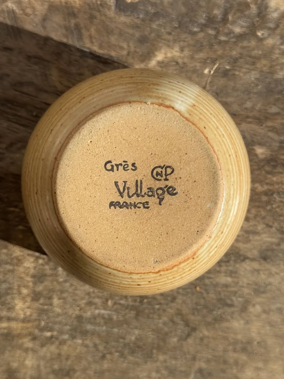 Mini bol en grès CNP Village France H7,5 D12