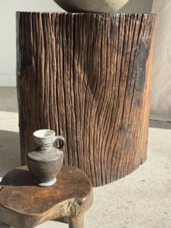 Mini carafe en grès gris H13 D9