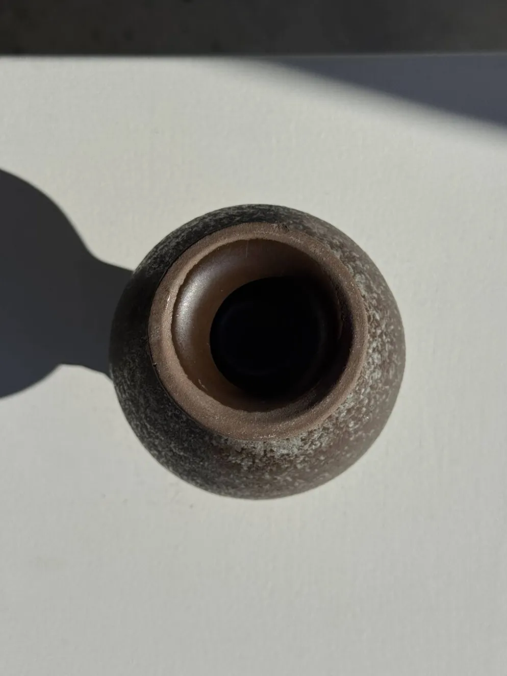 Mini carafe en grès gris H13 D9