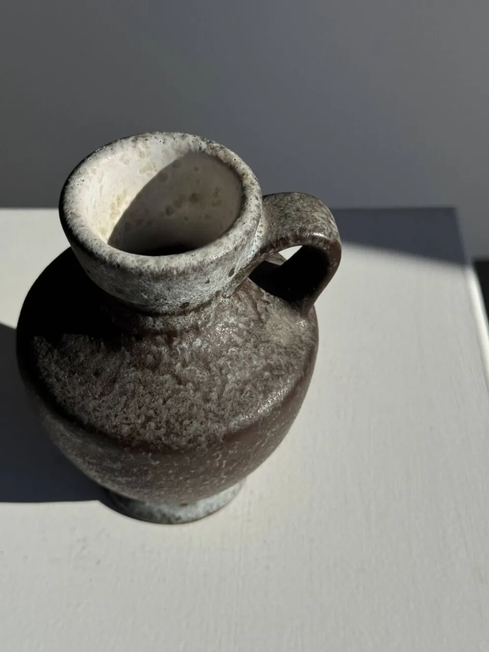 Mini carafe en grès gris H13 D9