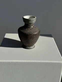Mini carafe en grès gris H13 D9