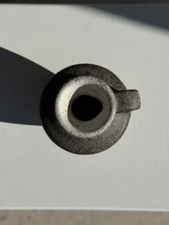 Mini carafe en grès gris H13 D9