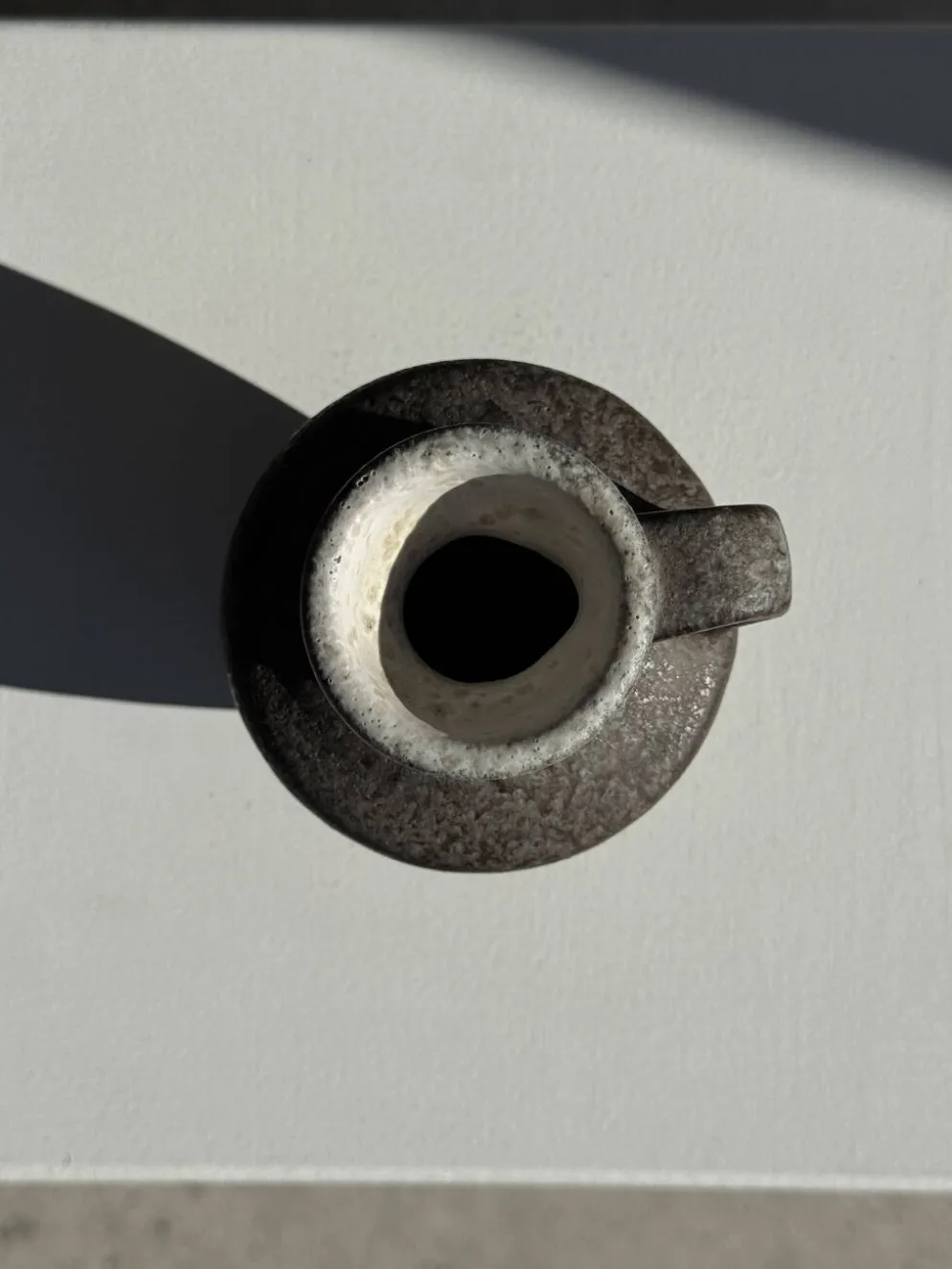 Mini carafe en grès gris H13 D9