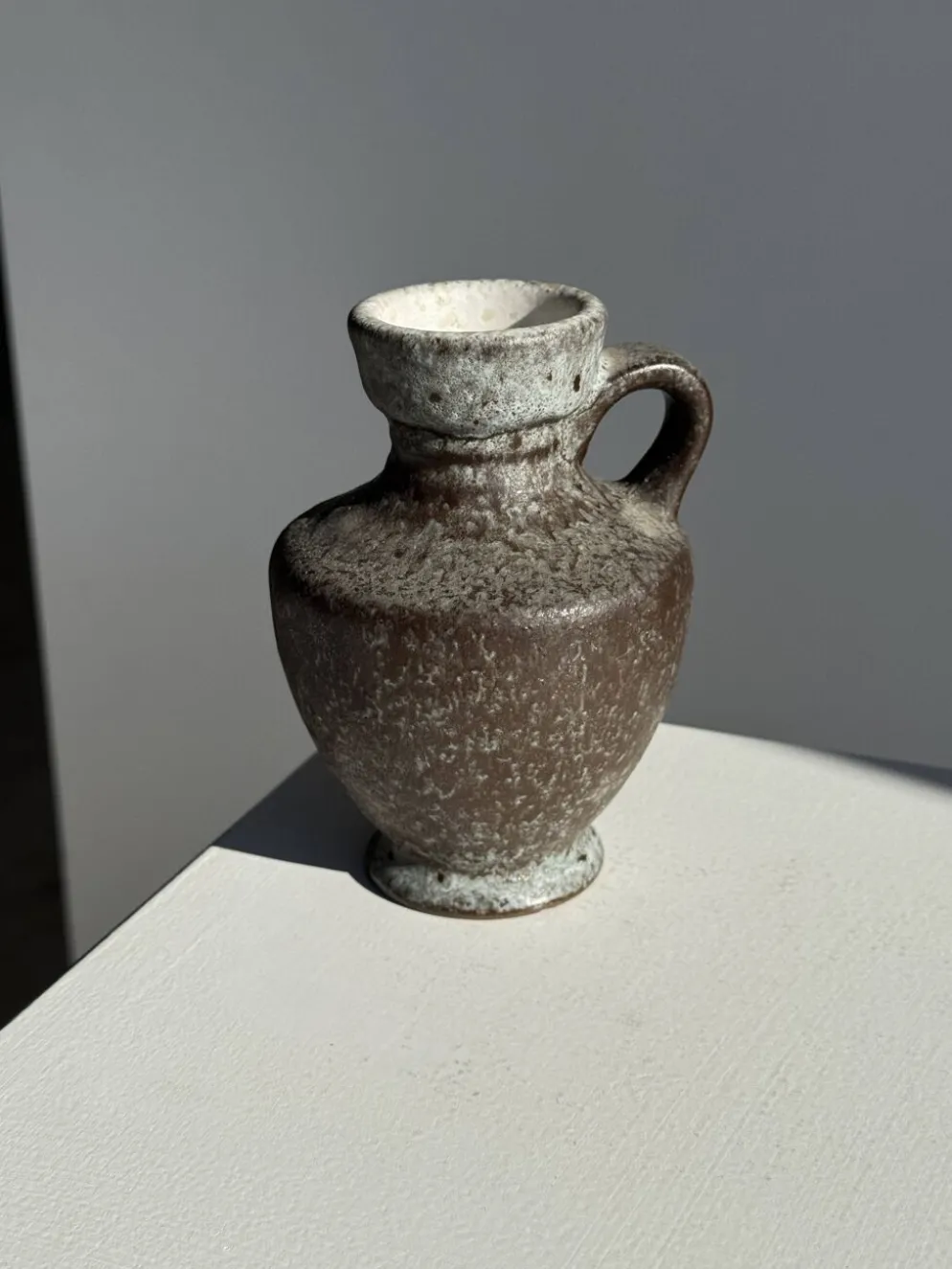 Mini carafe en grès gris H13 D9