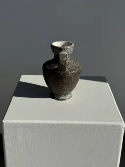 Mini carafe en grès gris H13 D9