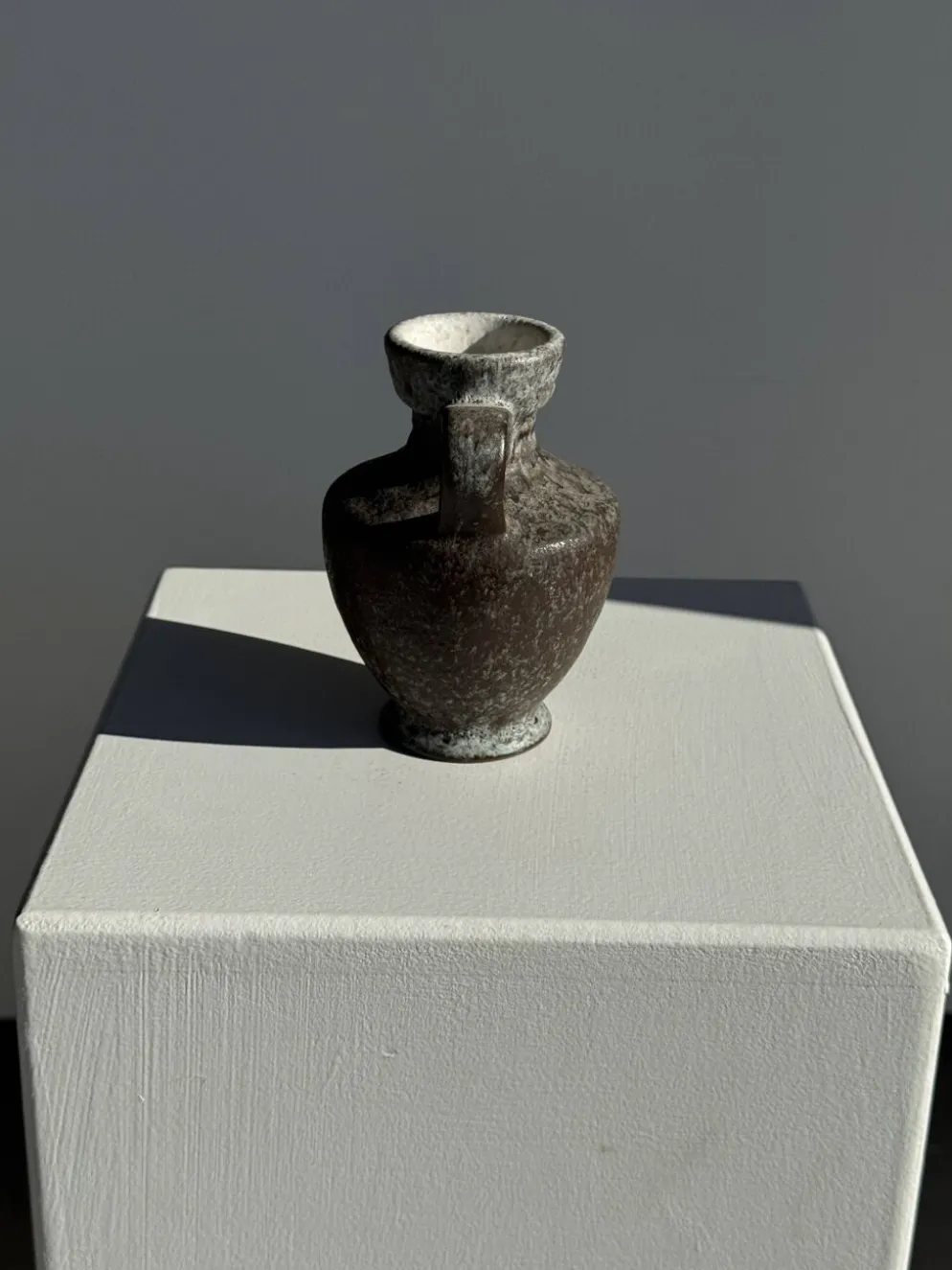 Mini carafe en grès gris H13 D9