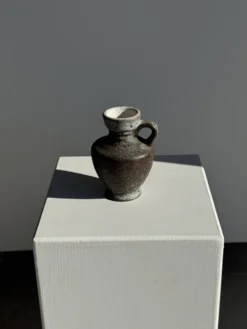 Mini carafe en grès gris H13 D9