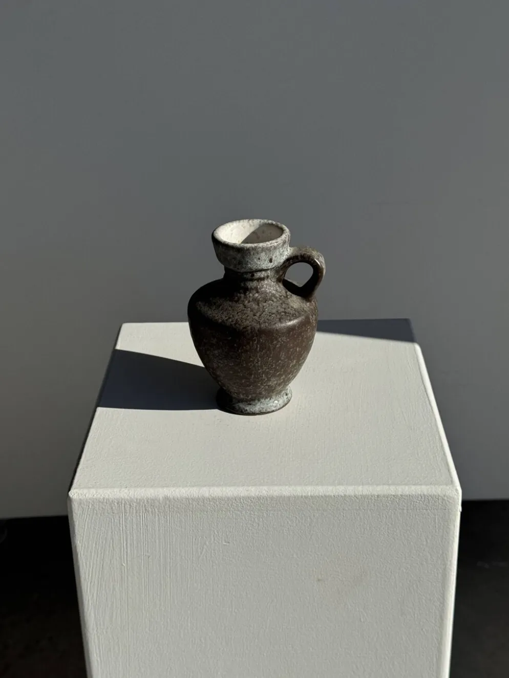 Mini carafe en grès gris H13 D9