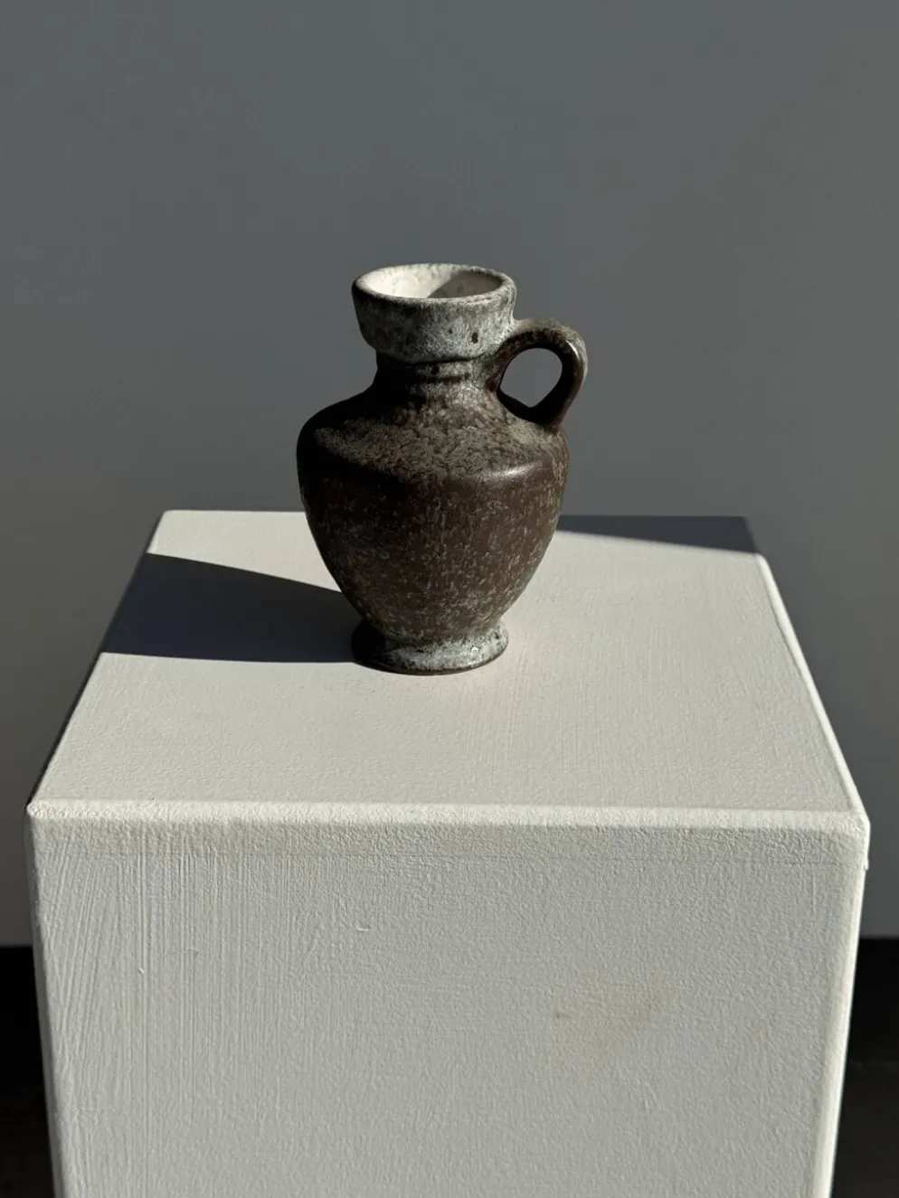 Mini carafe en grès gris H13 D9