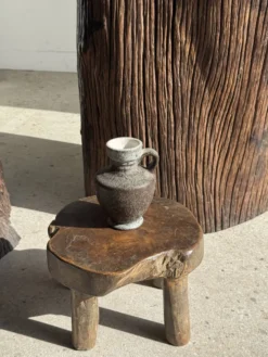 Mini carafe en grès gris H13 D9