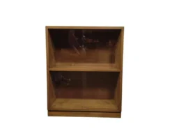 Mini étagère vintage en bois / vitrine / bibliothèque