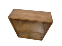 Mini étagère vintage en bois / vitrine / bibliothèque