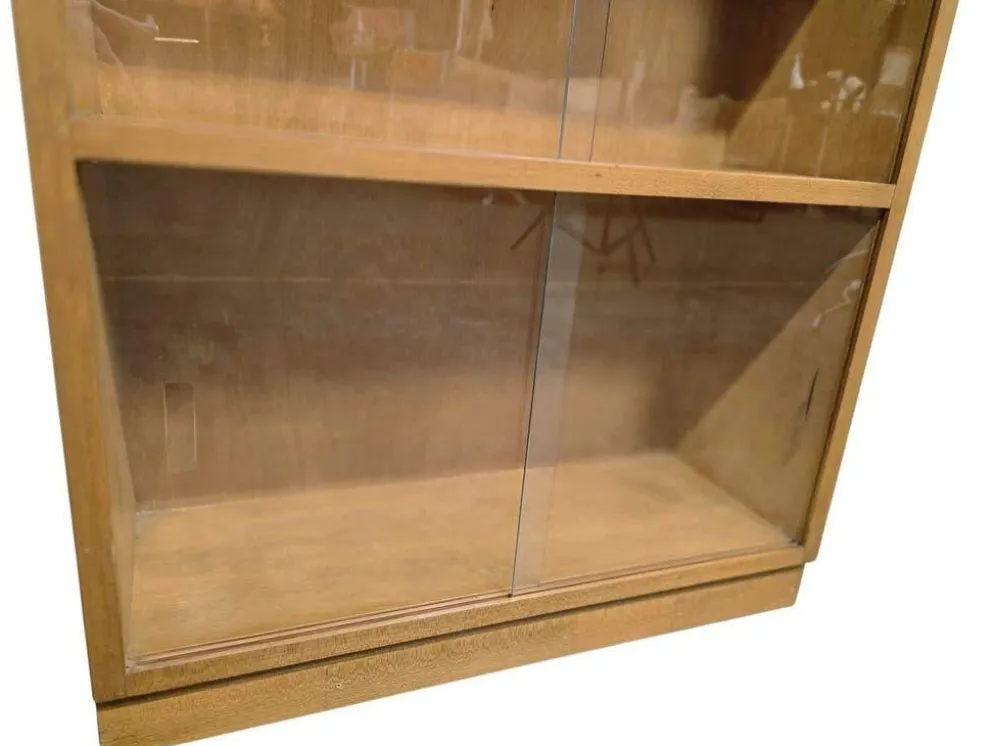 Mini étagère vintage en bois / vitrine / bibliothèque