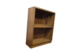 Mini étagère vintage en bois / vitrine / bibliothèque