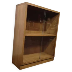 Mini étagère vintage en bois / vitrine / bibliothèque