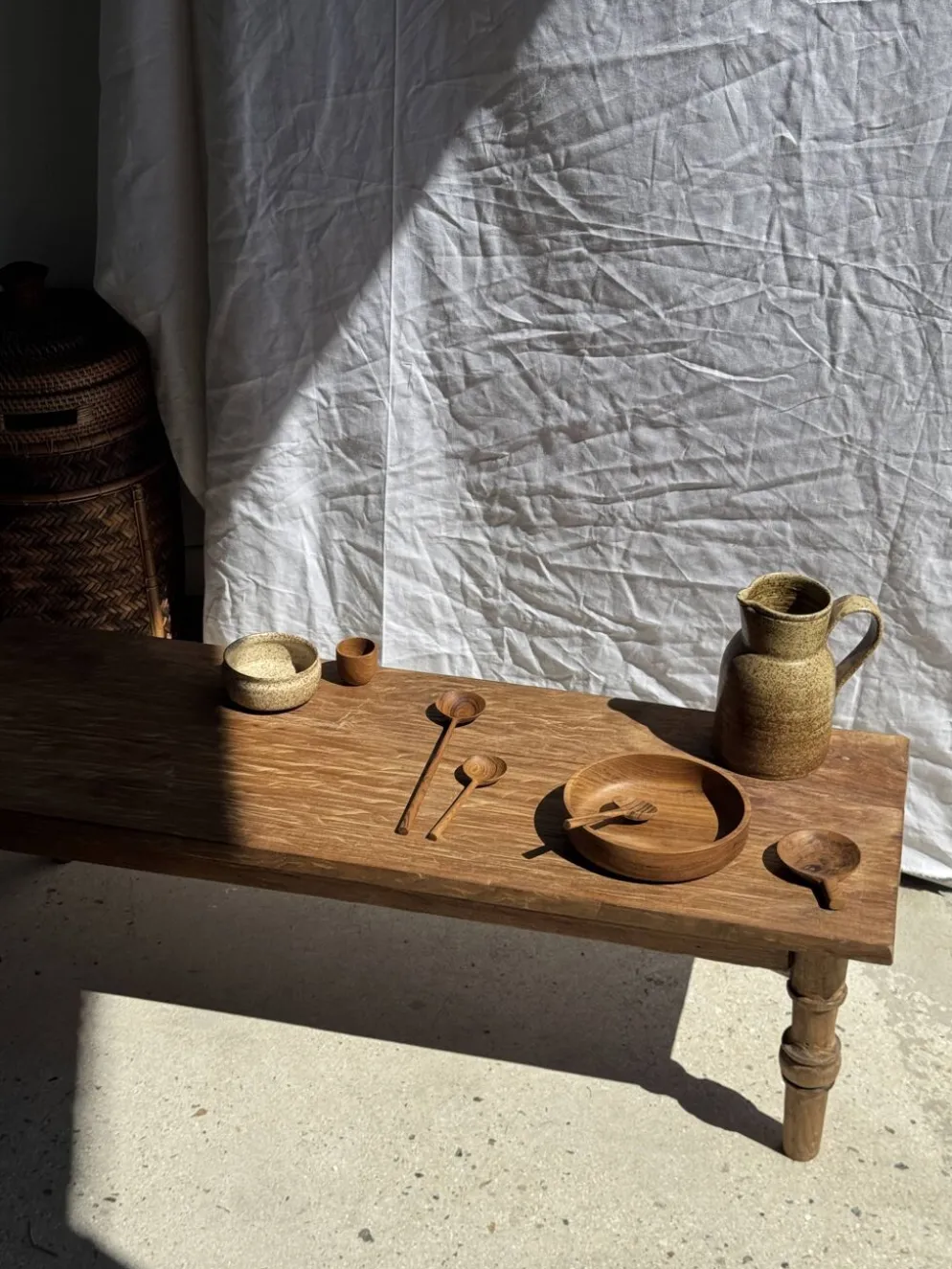 Mini tasse, coupelle ou coquetier en teck H5 D5