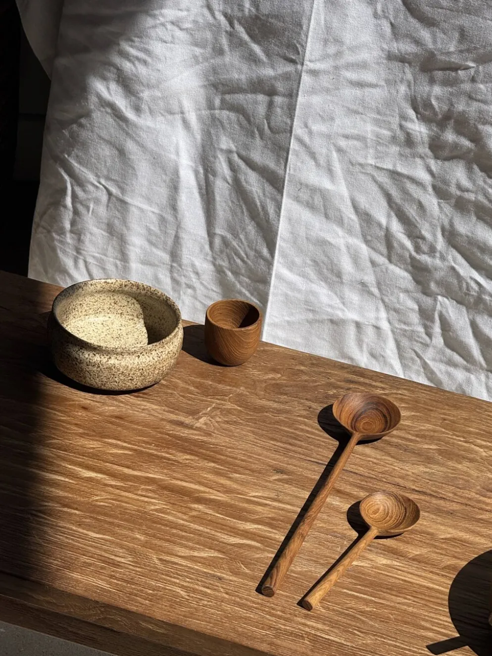 Mini tasse, coupelle ou coquetier en teck H5 D5