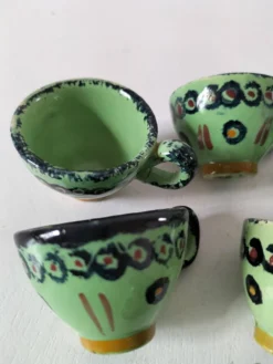 6 mini tasses HB Quimper vert vif