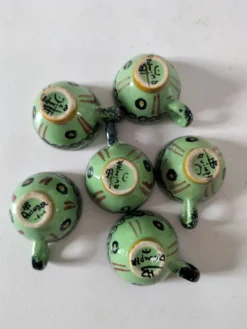 6 mini tasses HB Quimper vert vif