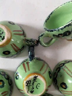 6 mini tasses HB Quimper vert vif