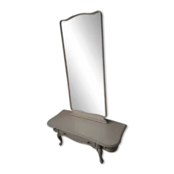 Miroir debout vintage boho pour hall ou dressing, 1970-80