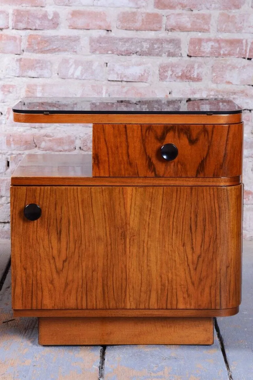 Miroir de dressing Art Déco par J. Halabala pour Up Zavody, République tchèque, années 1940, ensemble de 2