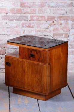 Miroir de dressing Art Déco par J. Halabala pour Up Zavody, République tchèque, années 1940, ensemble de 2