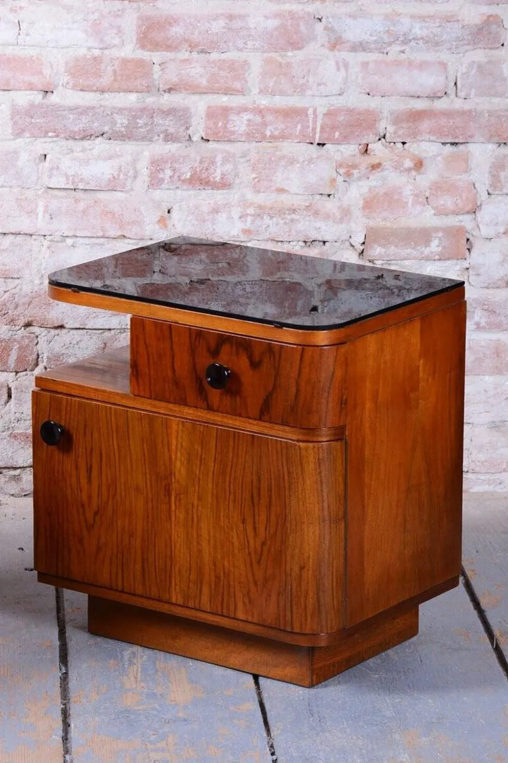 Miroir de dressing Art Déco par J. Halabala pour Up Zavody, République tchèque, années 1940, ensemble de 2