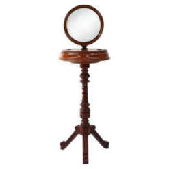 Miroir de maquillage romantique avec rangement latéral, France années 1850