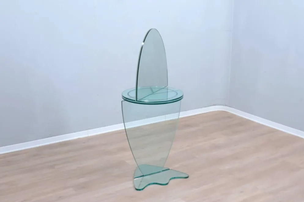 Miroir de maquillage sur pied pivotant vintage des années 1990
