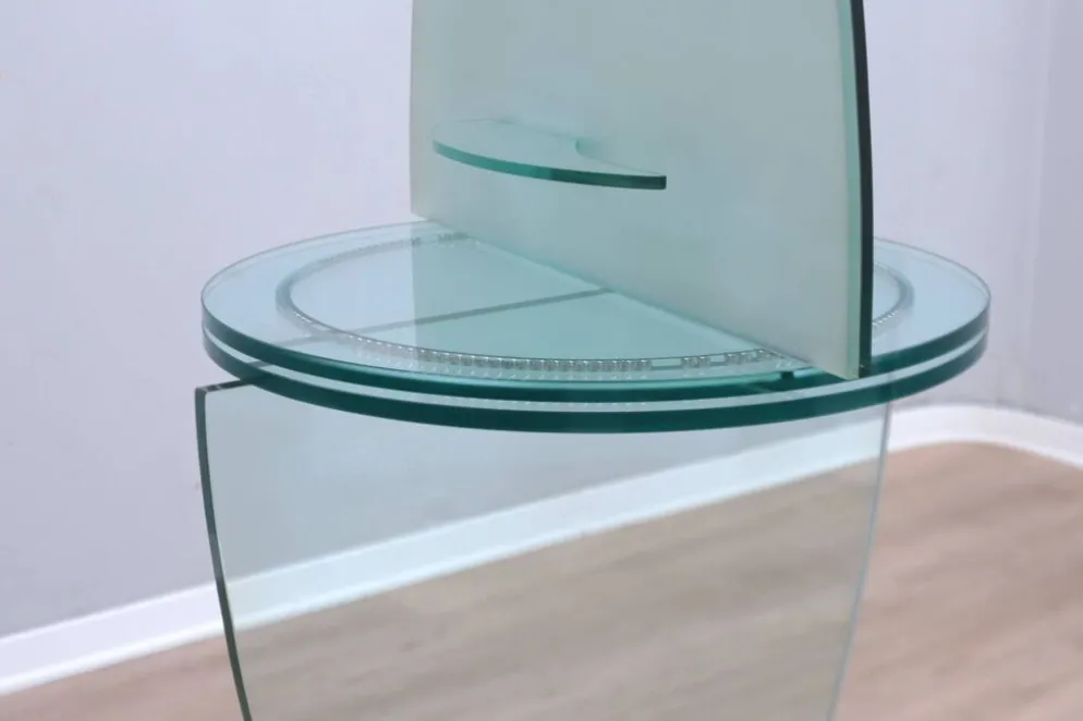 Miroir de maquillage sur pied pivotant vintage des années 1990