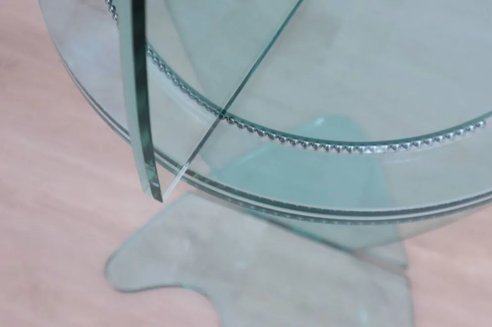 Miroir de maquillage sur pied pivotant vintage des années 1990