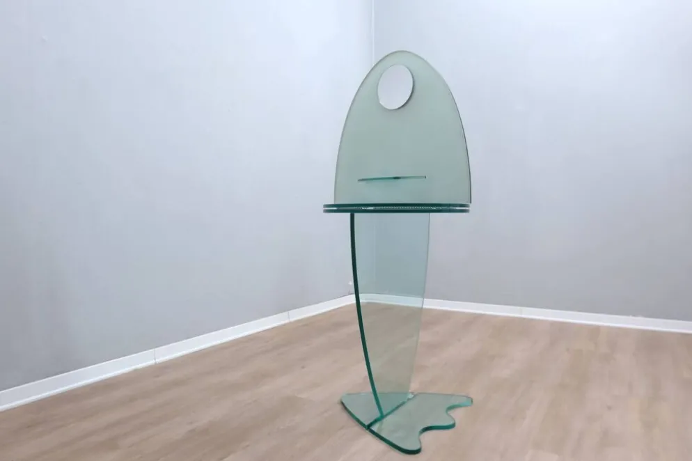 Miroir de maquillage sur pied pivotant vintage des années 1990