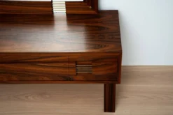Miroir suédois du milieu du siècle avec console de coiffeuse – Ateljé Glas & Trä